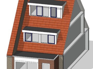 architect tekenbureau dakkapel nieuwe wetering bouwtekening