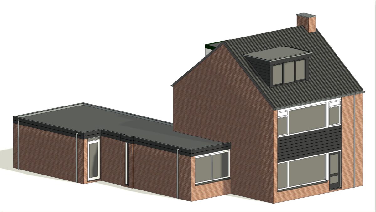 architect tekenbureau dakkapel voorgevel aalsmeer bouwtekening 3D visualisatie voor