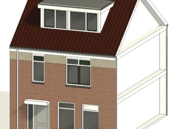 architect tekenbureau dakkapel voorgevel achtergevel noordwijk bouwtekening 3D visualisatie voor