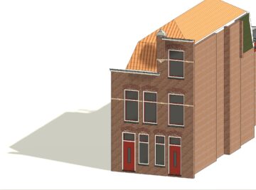 architect tekenbureau verbouwing winkel tot woning leiden bouwtekening 3d visualisatie voor