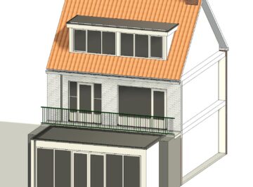 architect tekenbureau aanbouw uitbouw amstelveen bouwtekening 3D visualisatie