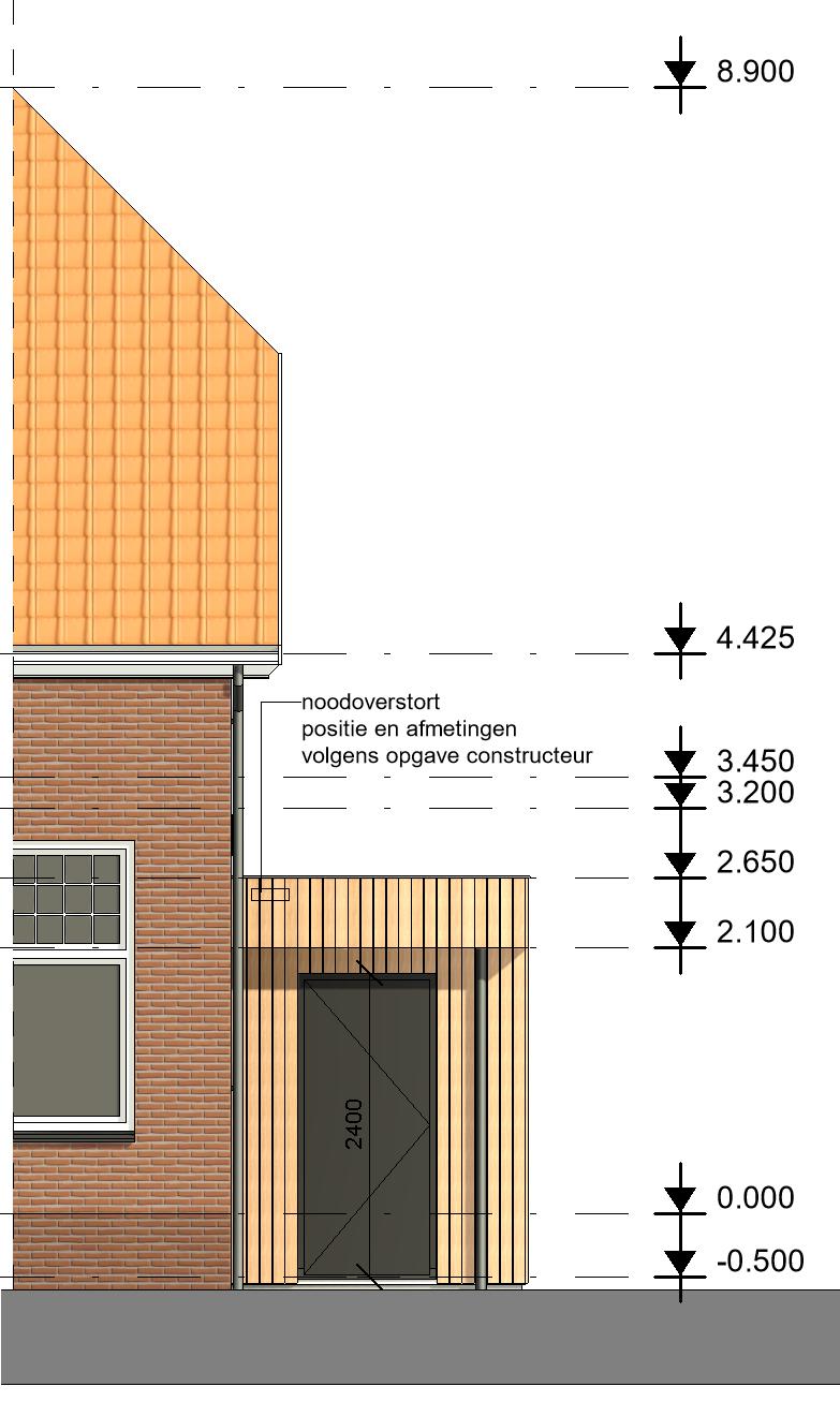 architect tekenbureau aanbouw uitbouw hoofddorp bouwtekening voorgevel