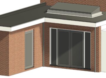 architect tekenbureau aanbouw uitbouw hoogmade bouwtekening 3D visualisatie achter