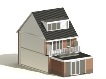 architect tekenbureau aanbouw uitbouw utrecht bouwtekening 3D visualisatie